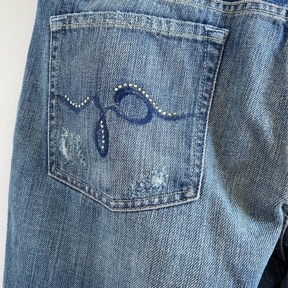 Guess Vintage Melrose Flare Regent Dazzel Vintage Wash Jeans Size 31 NEW - Image 9