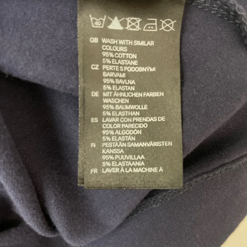 H&M Navy Blue T-Shirt Dress – Size XS – New Without Tags (M8)?? - Image 5