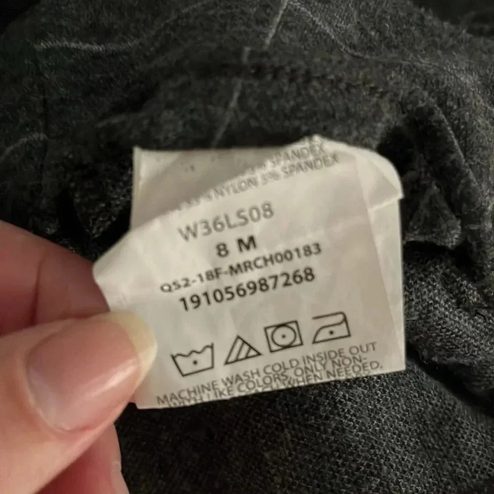 Imperfect straight leg pants size 8M pockets belt loops Lee Riders gray grey - Image 6