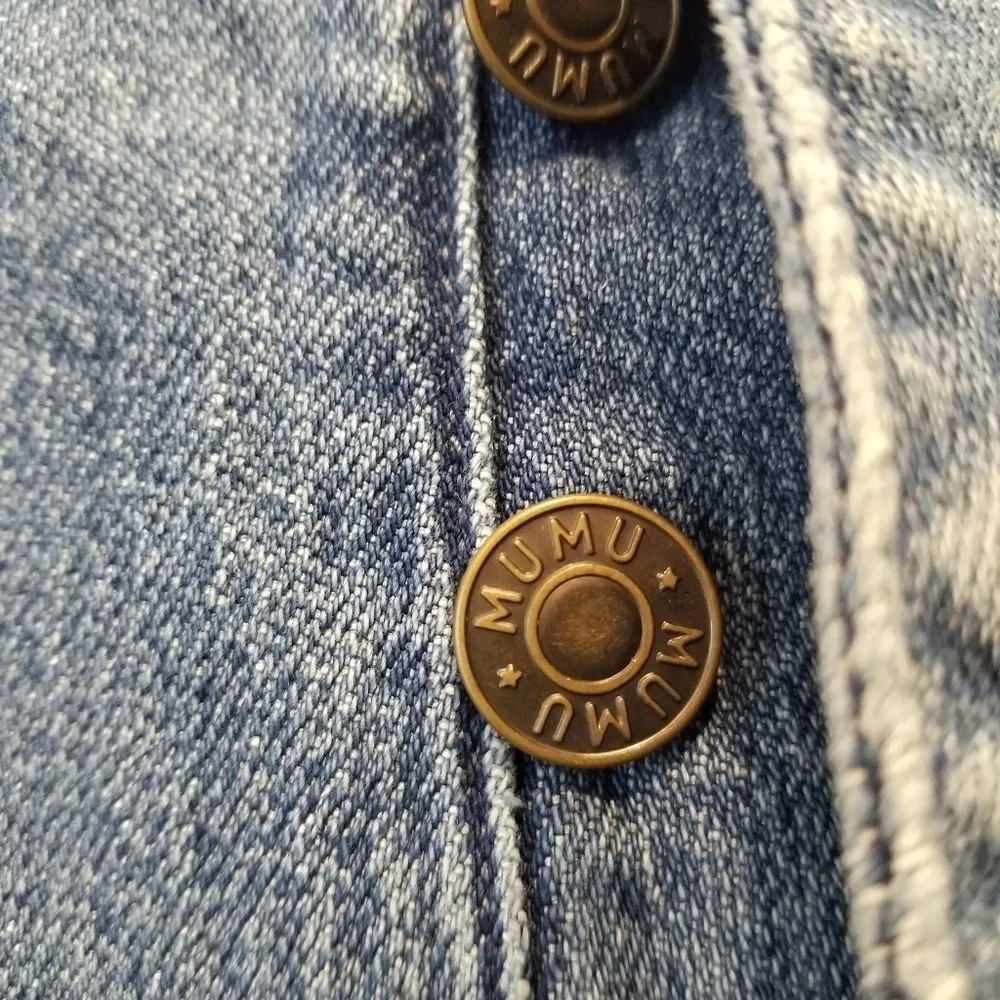 {27} Show Me Your Mumu Soho Button Up Skinnies Blue Bay Cropped Hem - Image 12