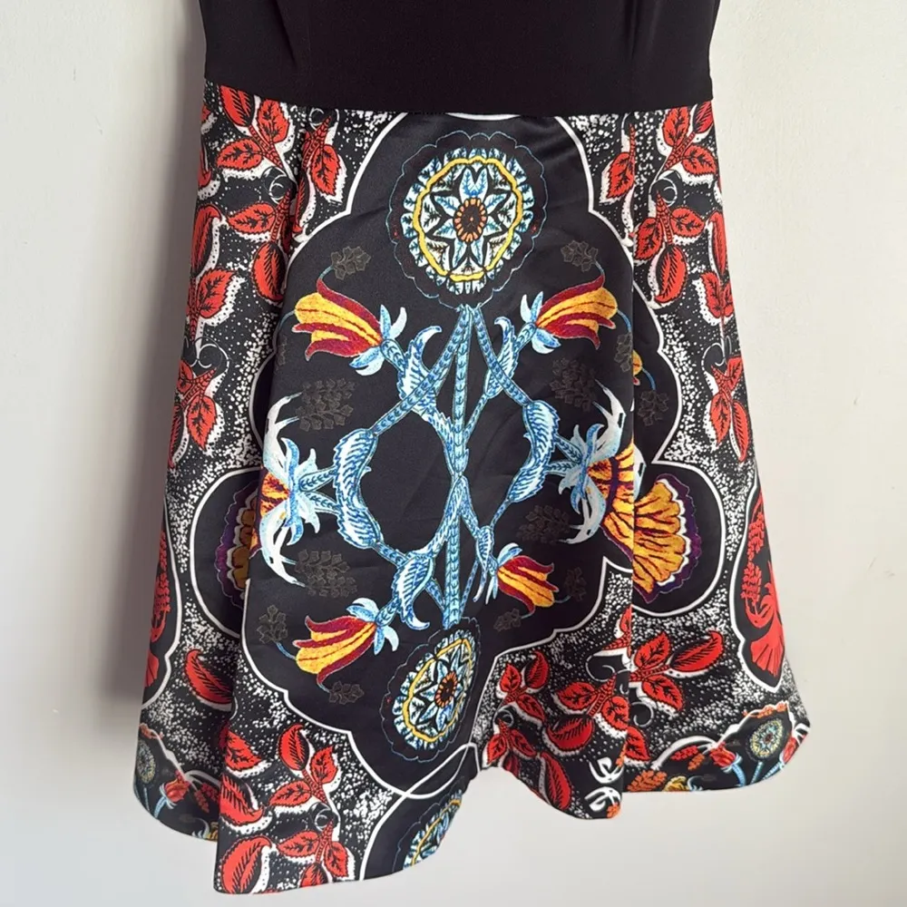 Alice + Olivia Kourtney Box Pleat Dress Baroque Multi 0 - Image 6