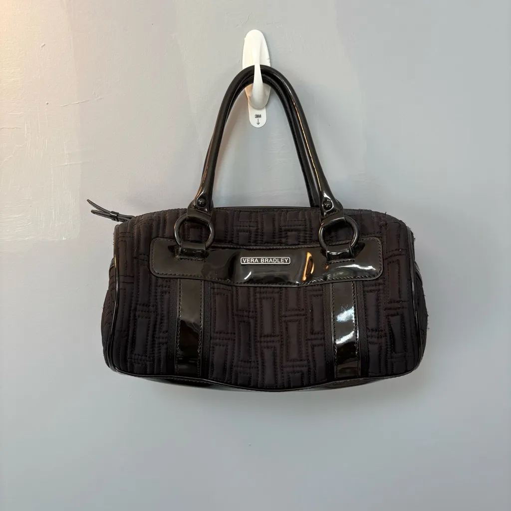 Vera Bradley Black Quilted Tote - Image 5