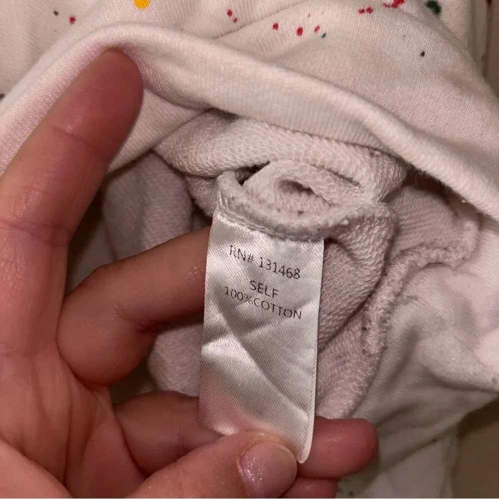 Fate paint splatter white sweatshirt crew neck, size Small - Image 4