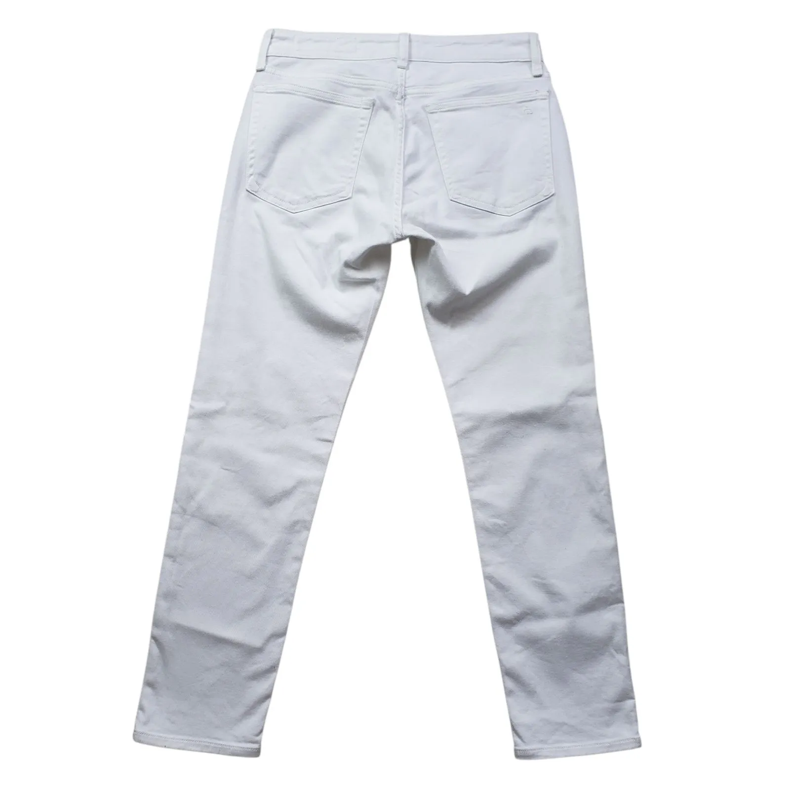 Rag & Bone Dre Low-Rise Slim Boyfriend Jeans Womens 26 White Denim - Image 5