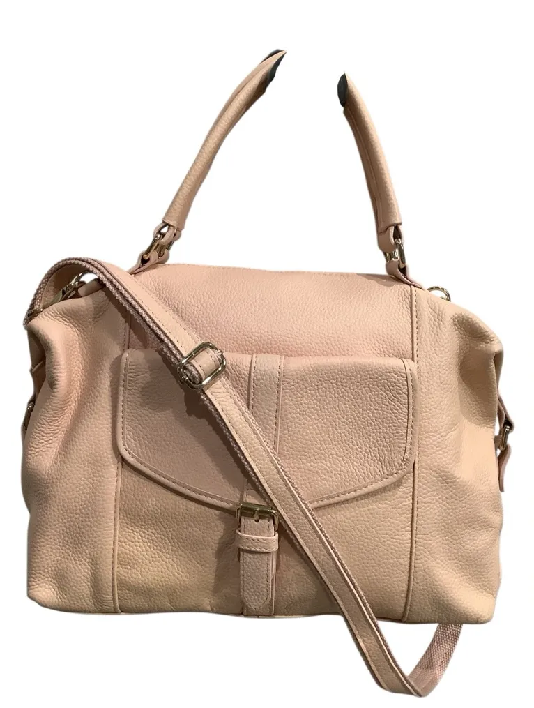 Ora Delphine Elegant Blush Pink Genuine Leather Handbag Excellent Condition. - Image 1