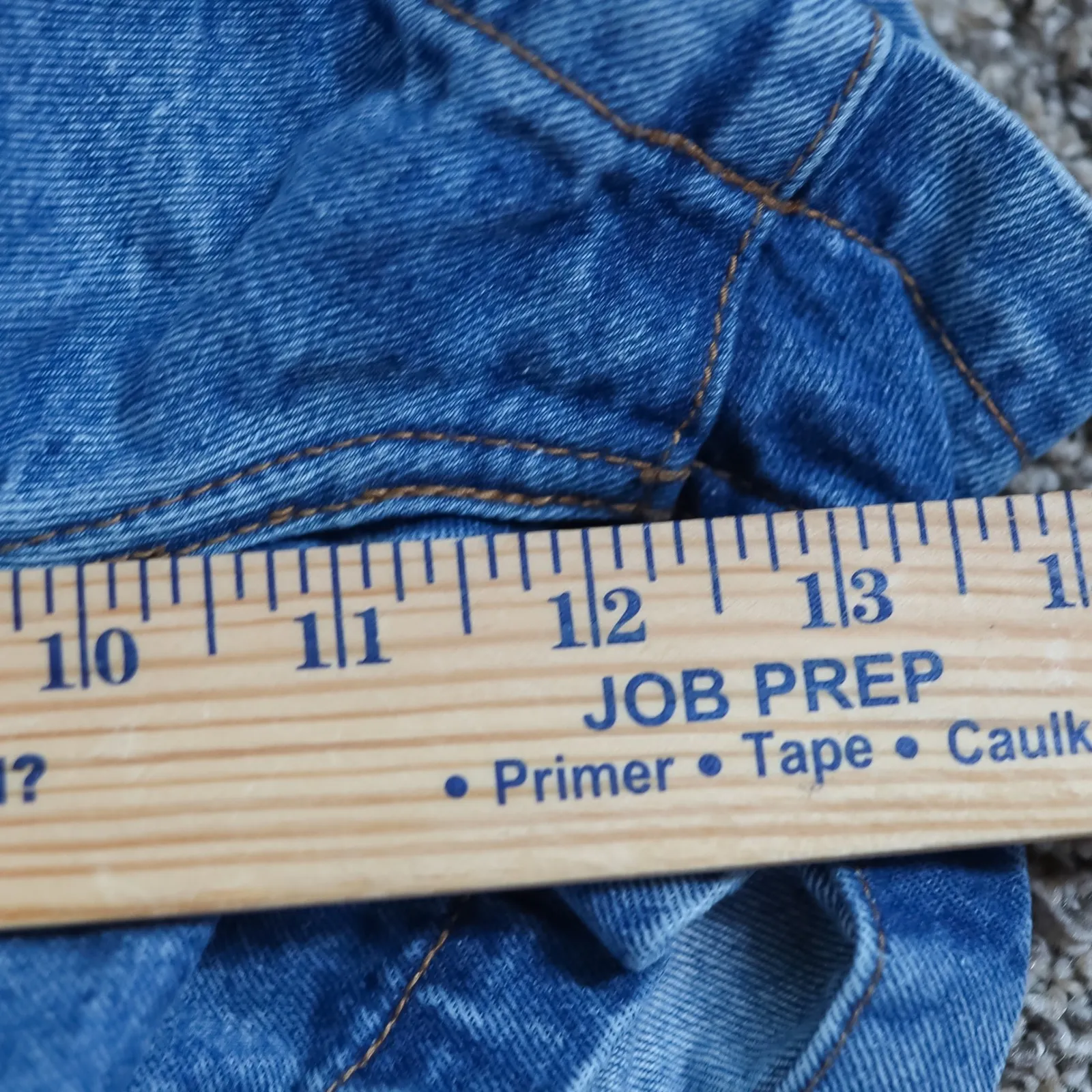 Abercrombie & Fitch Paper‎ Bag Denim Shorts Womens 25 Button Fly Tie Waist - Image 6