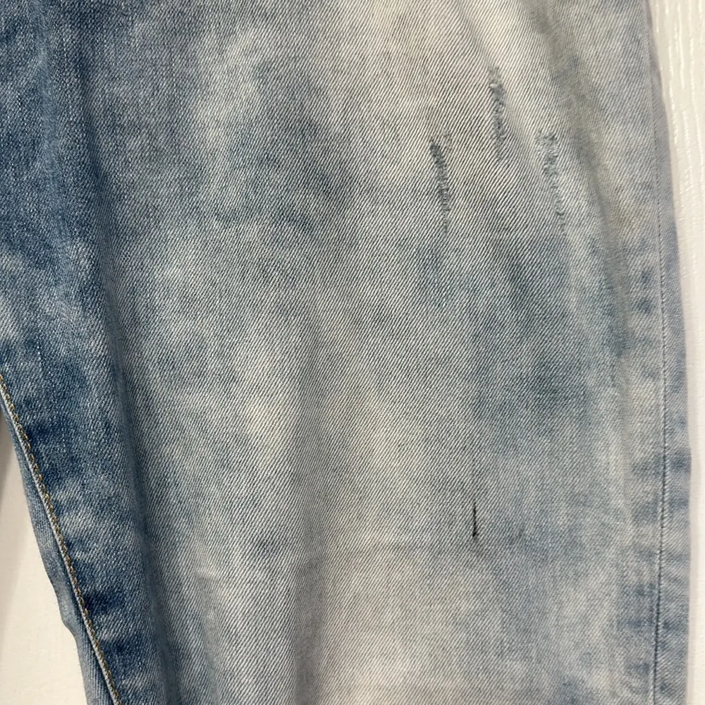 Bershka Denim Light Blue Jeans Washed Blue Baggy Loose Fit Size EUR 40 Used 7657 - Image 3