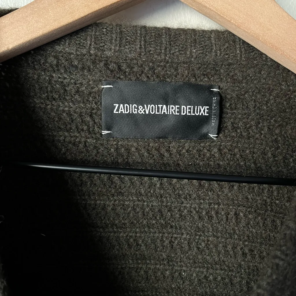 Zadig & Voltaire Athina Deluxe cashmere sweater medium - Image 7