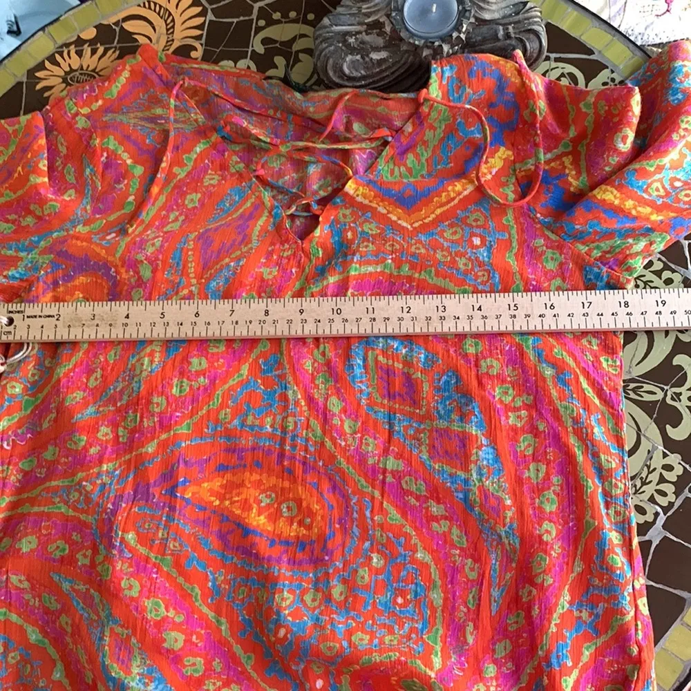 RALPH LAUREN CHIFFON LINED TOP Sz: XS - Image 8