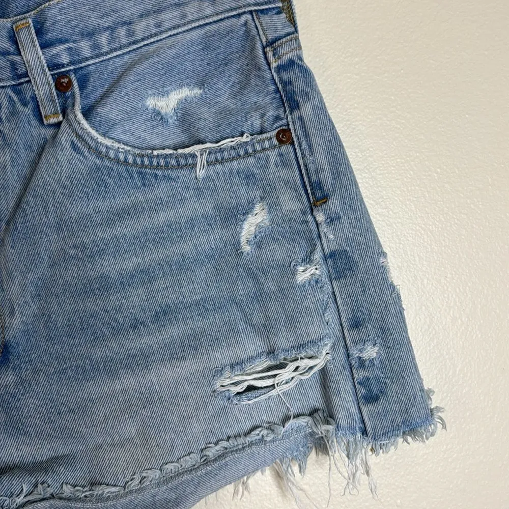 AGOLDE Parker vintage cut off shorts in swamp meet size 28 - Image 4