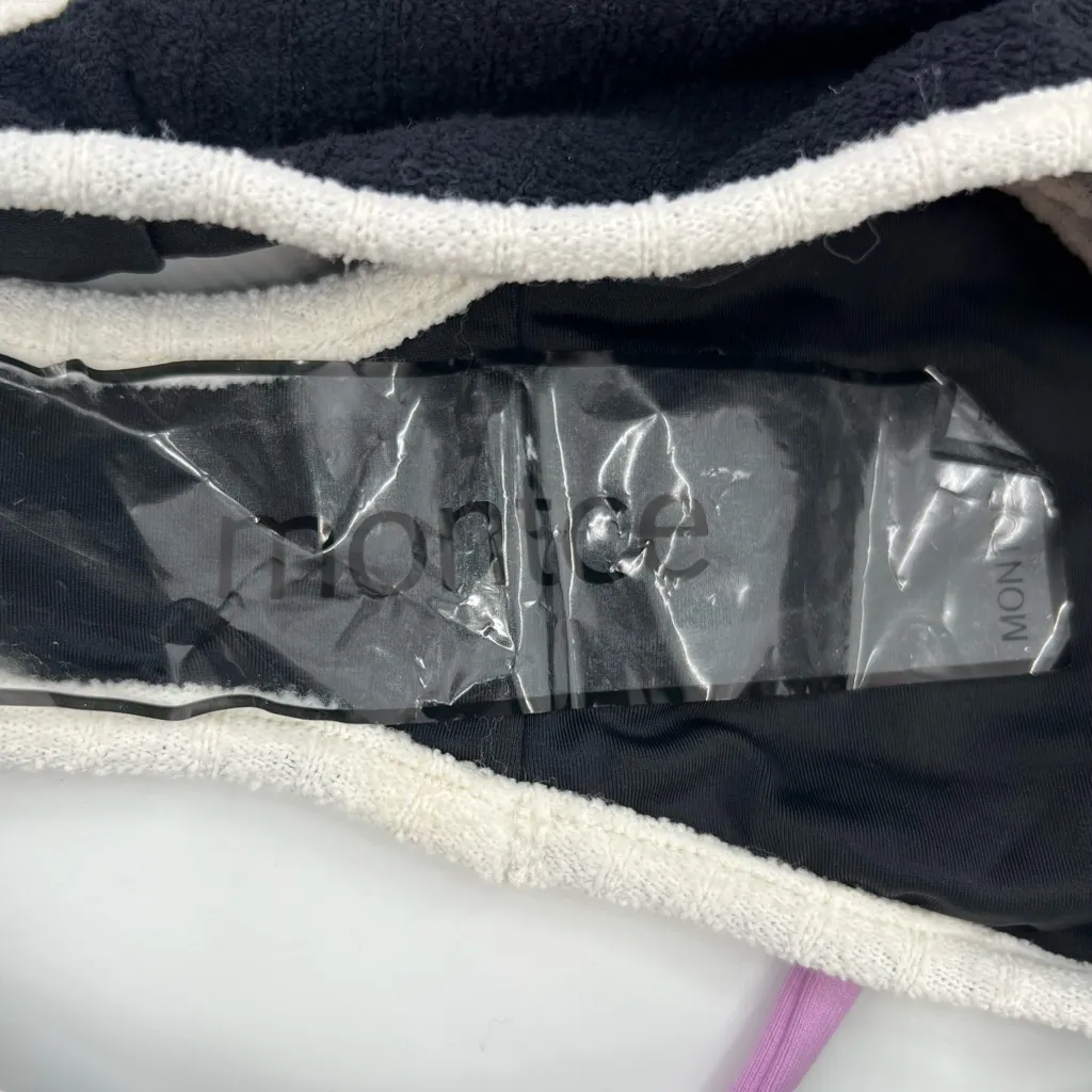 NWT Montce x Olivia Culpo Terry Rib Ky one piece sz XL Black - Image 6