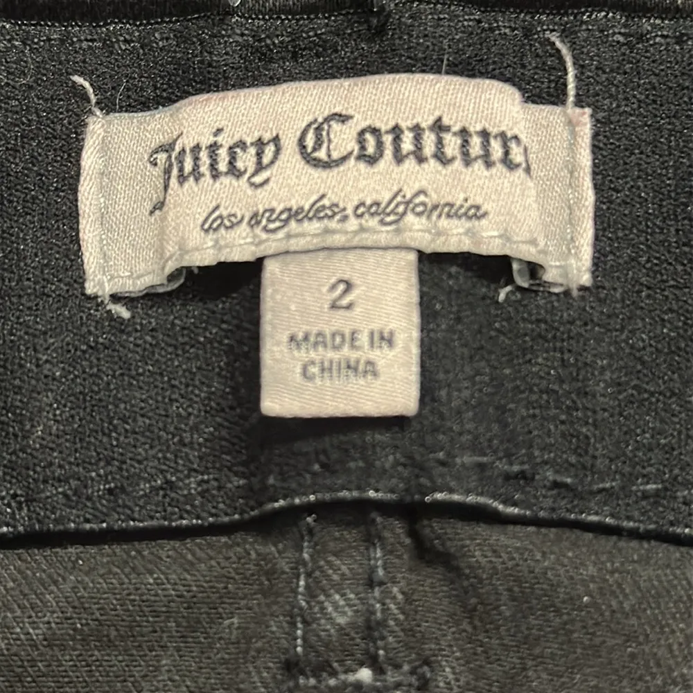 Juicy Couture Y2K Black Mid Rise Stretch Denim 2 Pocket Skinny Jeans Womens 2 - Image 8