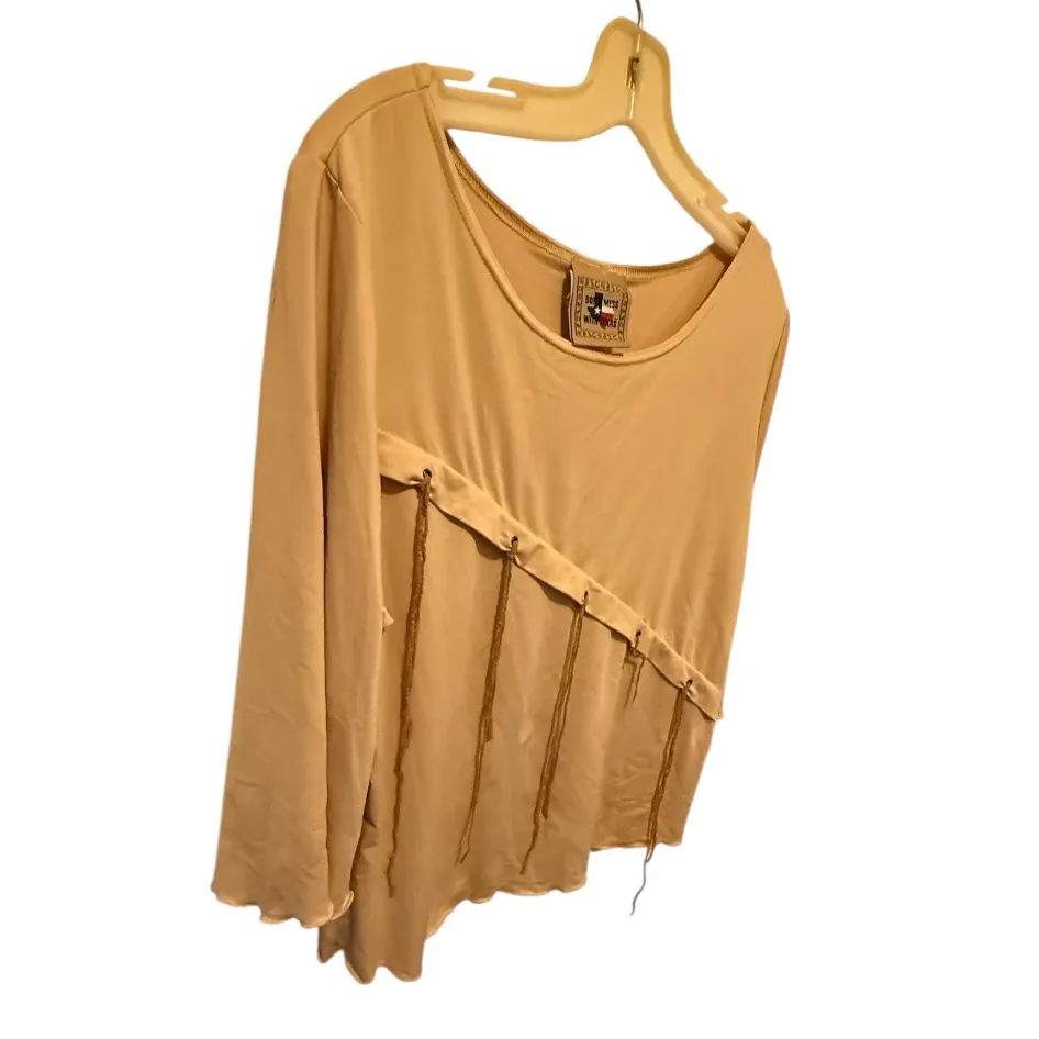 Vintage Don't Mess With Texas Top as is Tan Size XL - Image 3