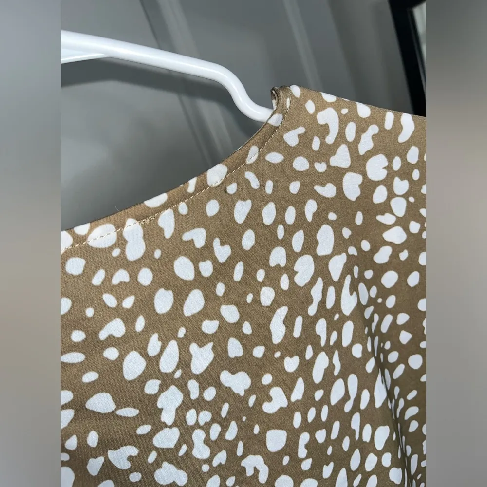 Pretty Garden Leopard Print Flowy Light One Piece Romper Pockets Shorts Size XL - Image 14