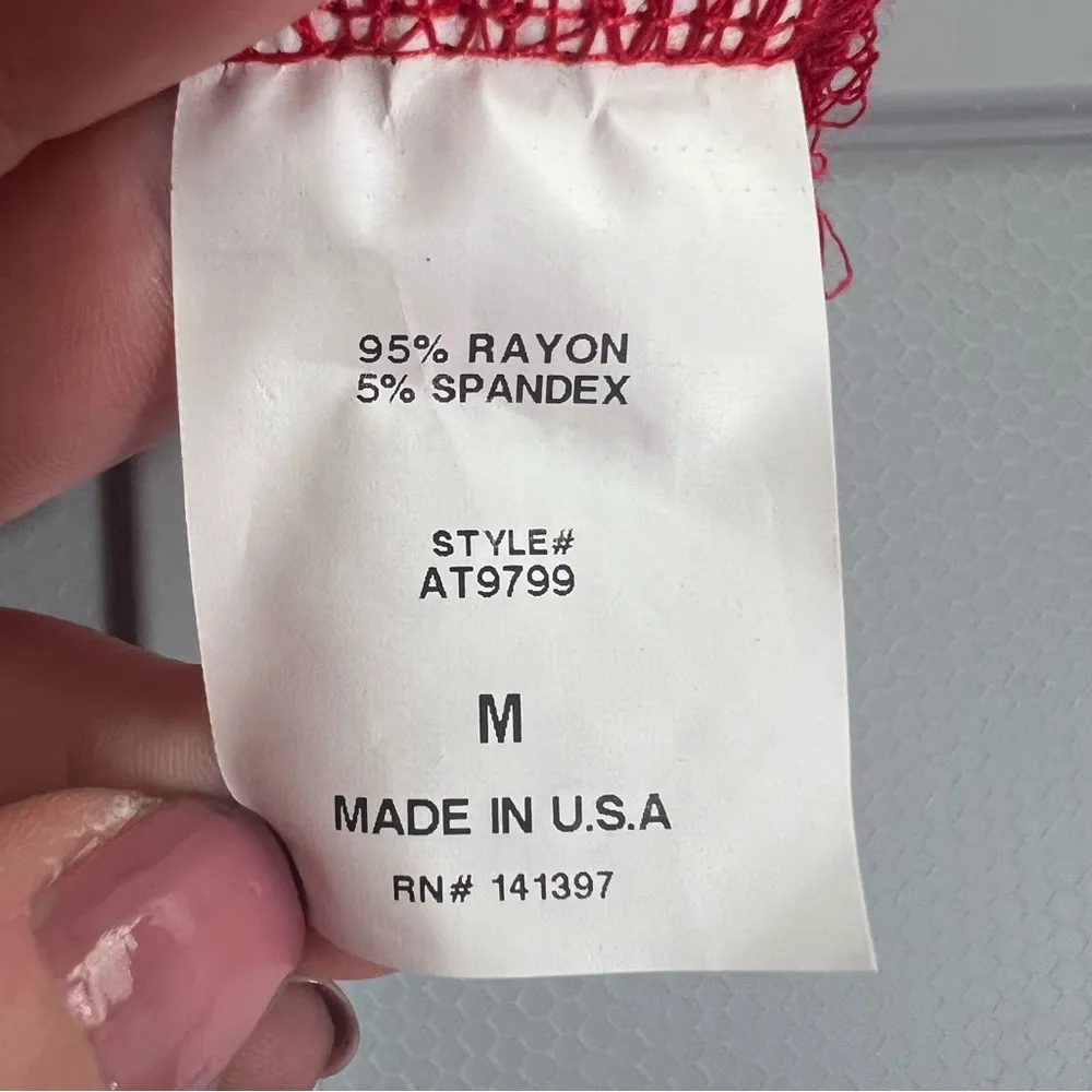 ASTR The Label Lipstick Red Halter Top Slouchy Faux Wrap Blouse NEW Size Medium - Image 8