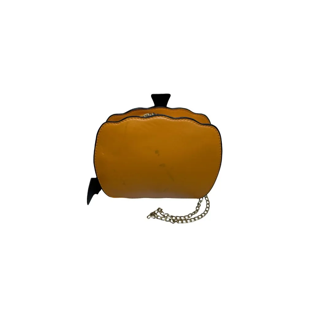 Pumpkin-Shaped Crossbody Purse With A Removable Chain Strap Halloween Fashion - Image 2