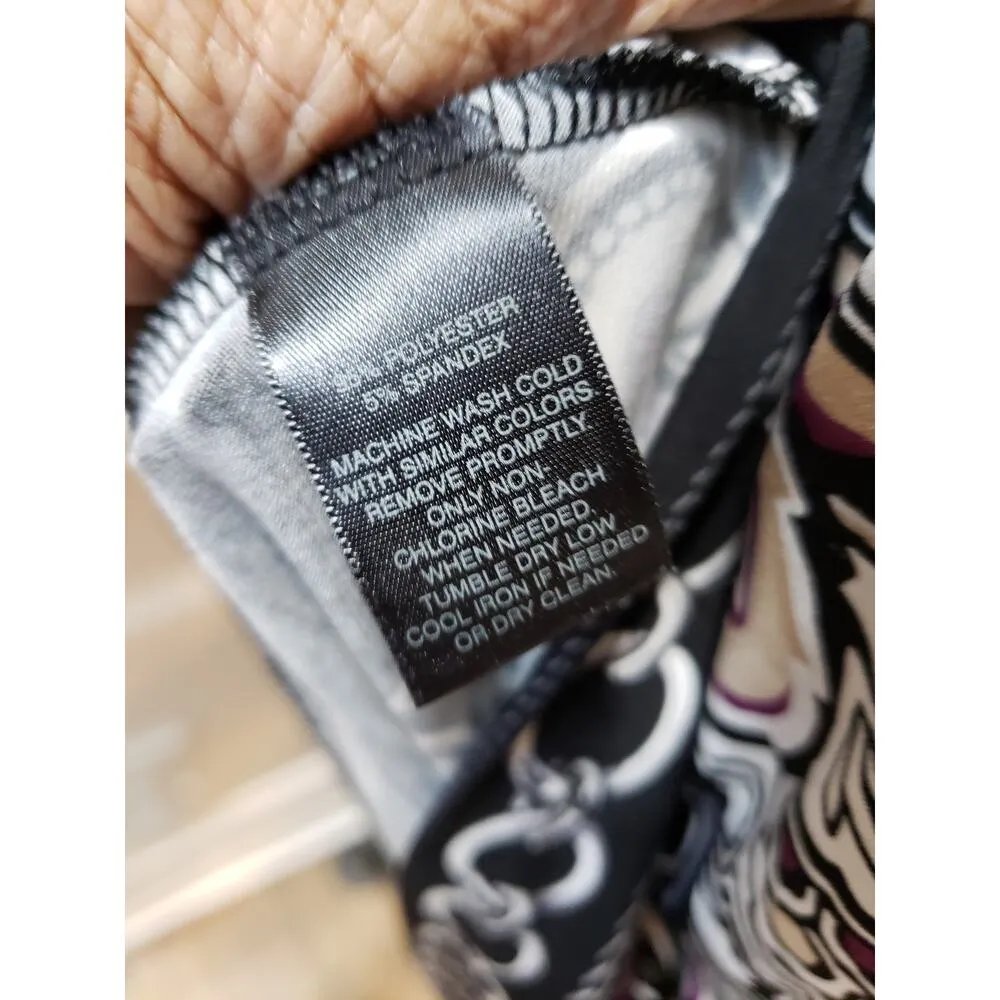 White House Black Market Dress Women L Multicolor Paisley Stretch - Image 10