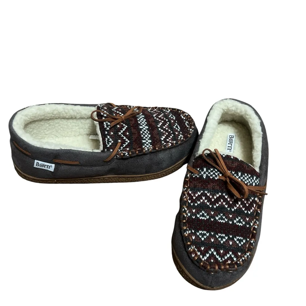 Born Gray and Brown Women's House Slippers Size undefined - Image 3