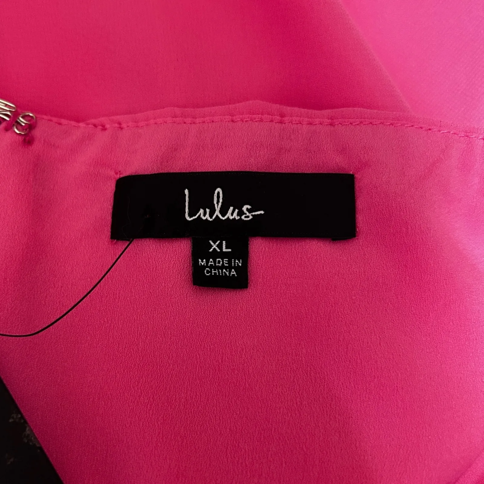 Lulus Maxi Dress XL Pink Halter Deep V Neck Open Back‎ Midi Cocktail Party Y2K - Image 8