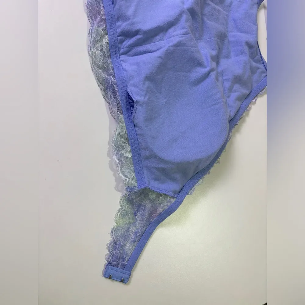 NWT Gilly Hicks Hollister Lavender & Mint Longline Halter  Bralette L - Image 9