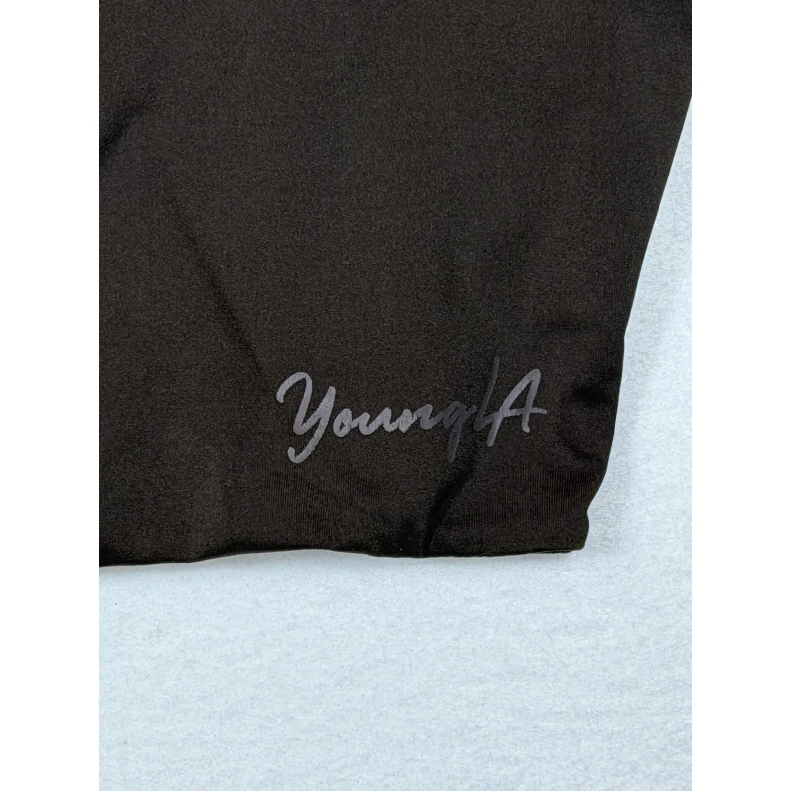 YoungLA Brown Scoop Neck Sports Bra Lounge Crop Top Women's Large - Image 2