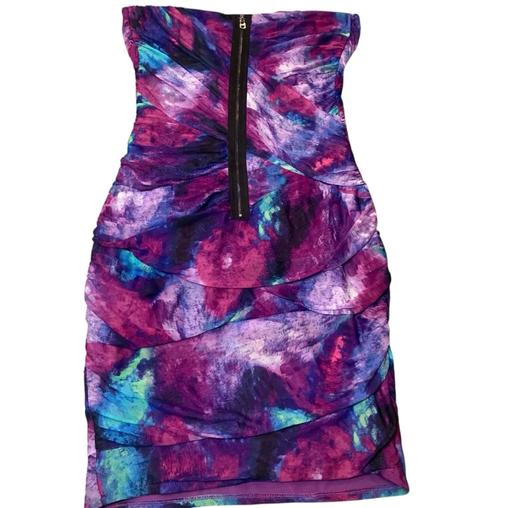 • Guess mini dress purple blue size 4 - Image 4