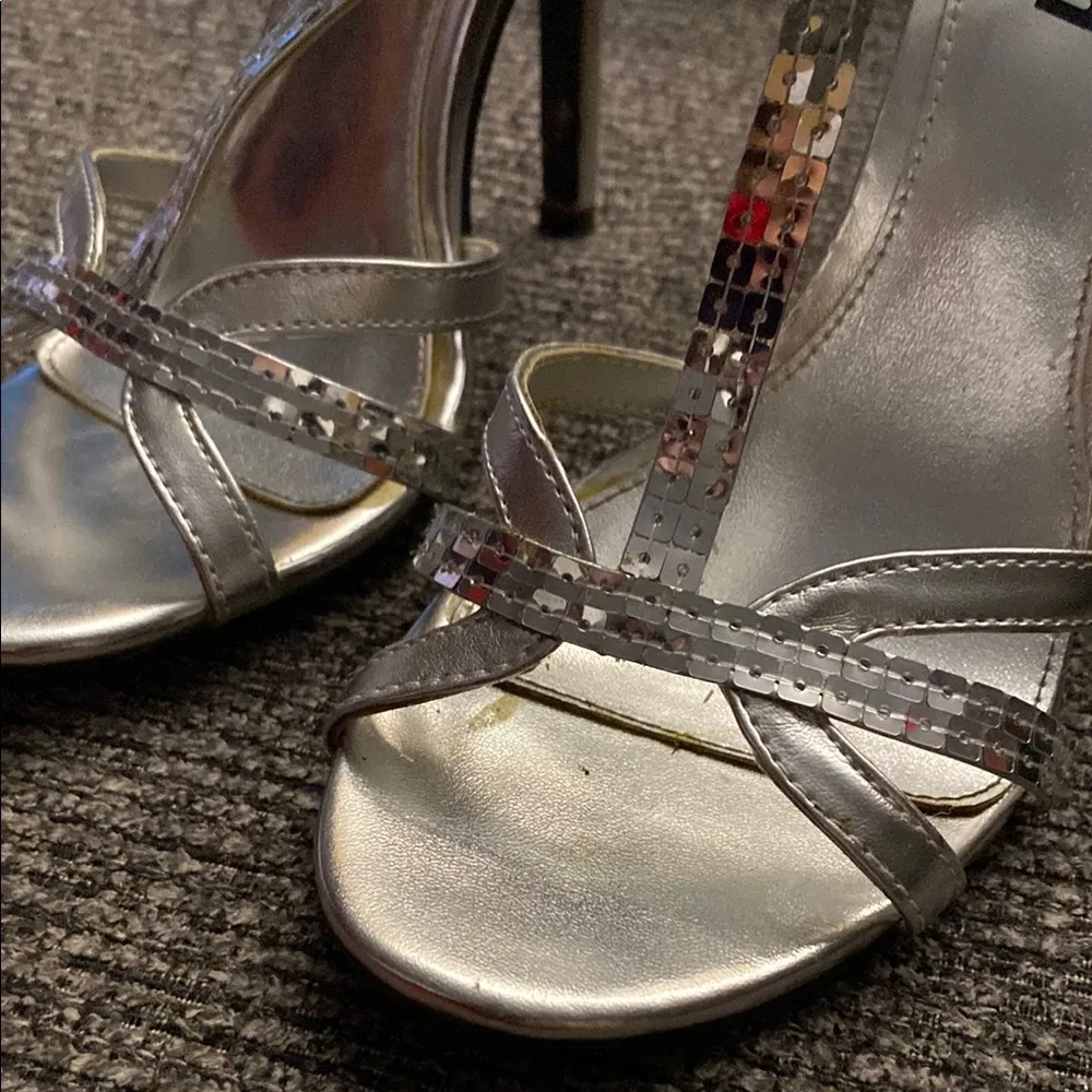 Unlisted Silver Strappy Heels for Special Occasions 6.5 - Image 3