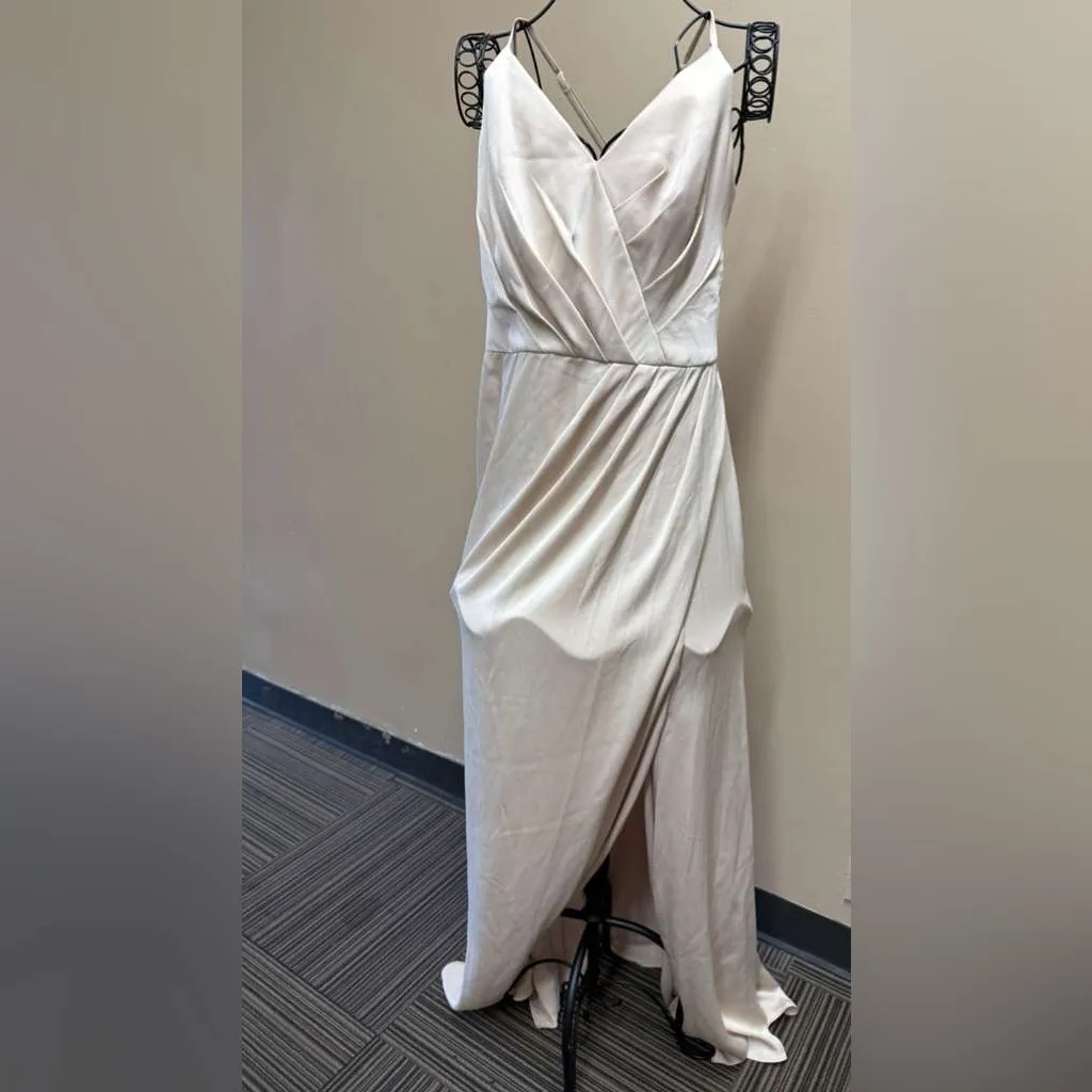 David's Bridal Cream Wedding Dress - Image 7