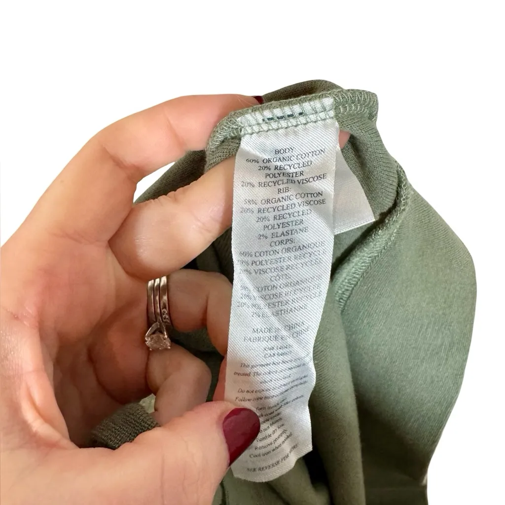 Faherty Surfside Beach Organic Cotton Blend Reverse Fleece Sweatshirt Sea Spray - Image 9