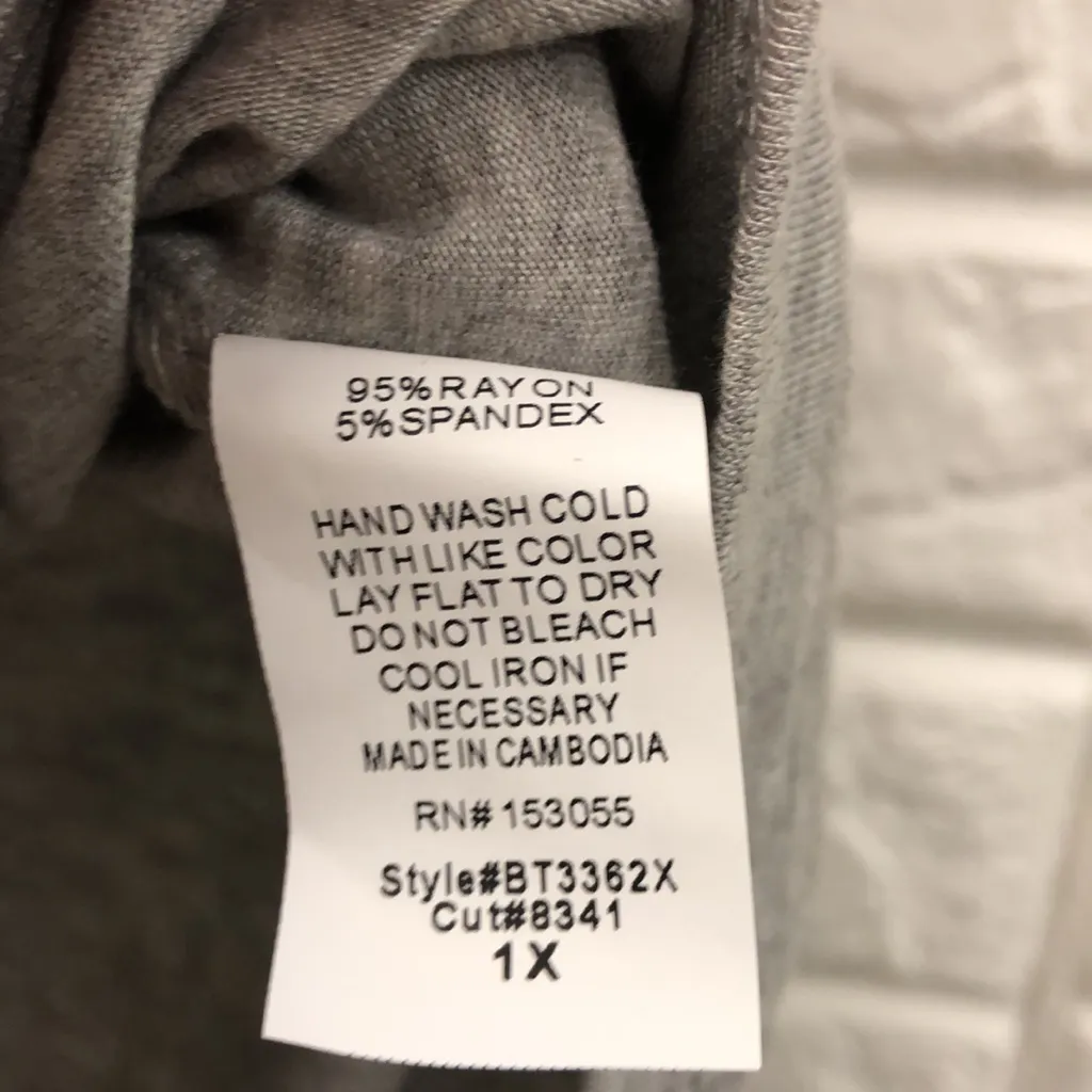 Raggs II Riches  color‎ block blush LOVE graphic tee plus size 1x - Image 5