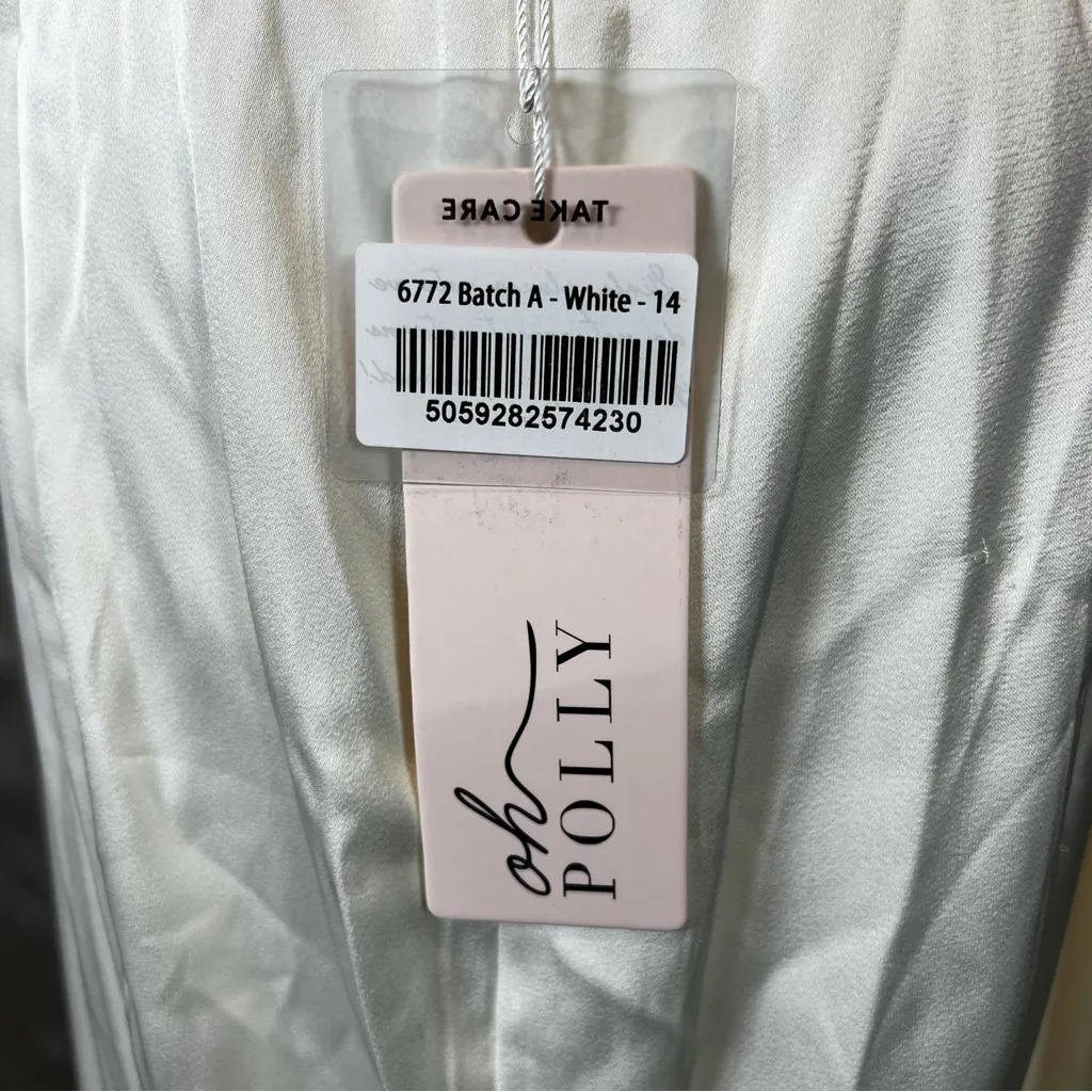 Oh polly flavia Cut Out Fishtail Maxi Dress in White size10US - Image 3