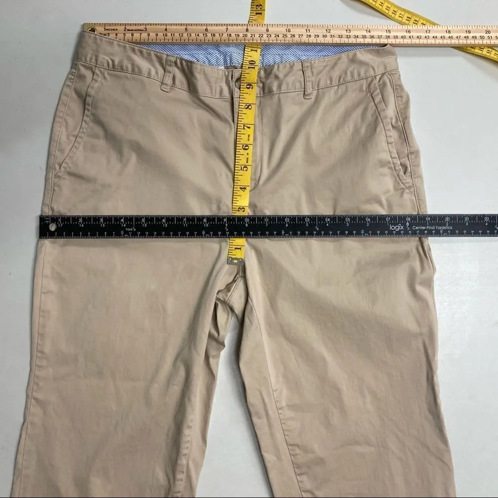 L.L. BEAN Favorite Fit Women’s‎ Khaki pants Tan Size 10 Cropped Inseam:24 Tan - Image 3