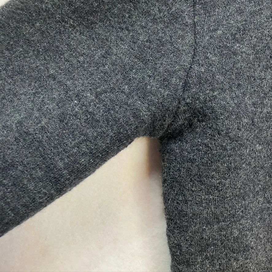 Liz Claiborne Sport Womens Gray 100% Wool Zip Up Hoodie‎ Jacket Size M - Image 8