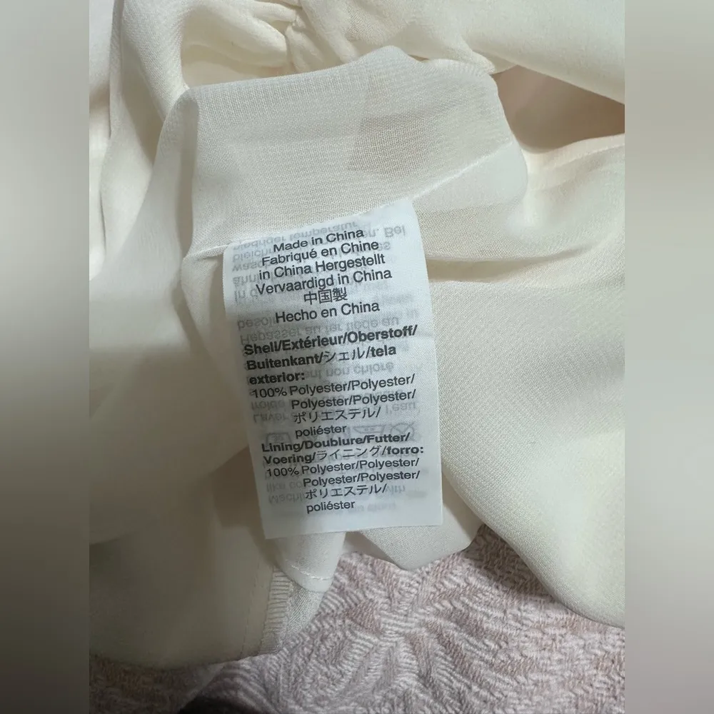 New with tags J crew Long-sleeve peplum top in satin-crepe Elegant Button-Up - Image 5