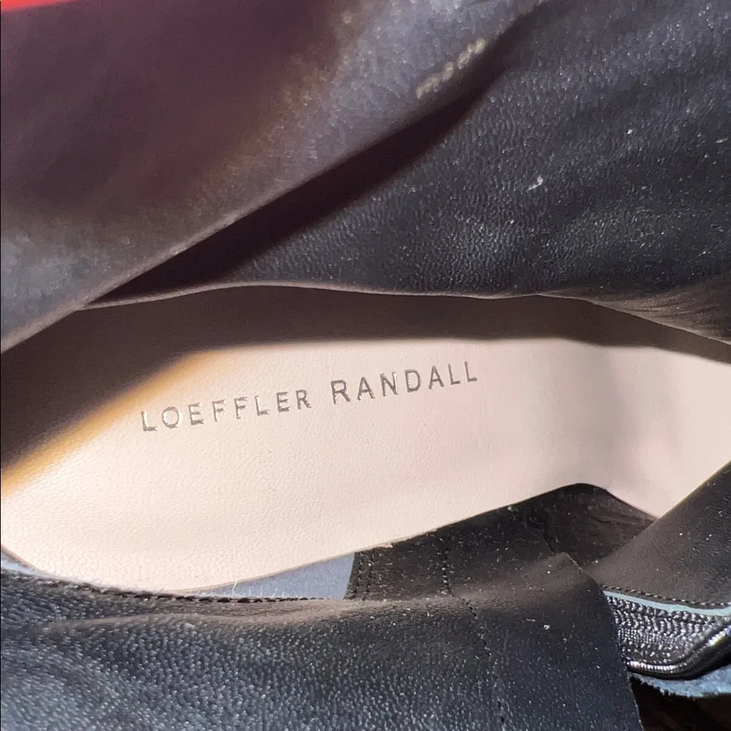 Loeffler Randall Leather Boot Booties Black Tan Women's 10 EUC - Image 9