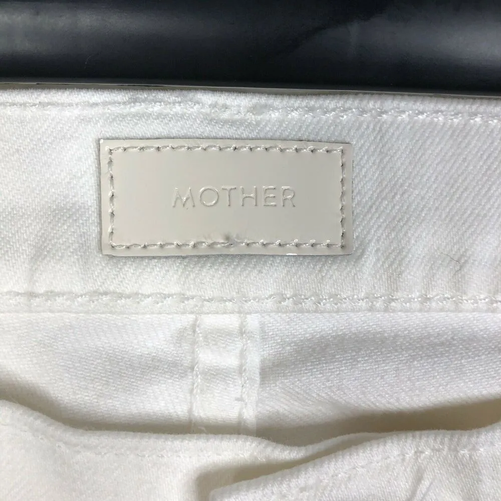 MOTHER Jeans The Runaway Cropped in Sleeping Beauty White Women's Size 27 - Image 3