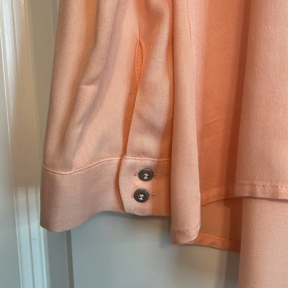 Jessica Simpson Peach Button Down Blouse - Image 3