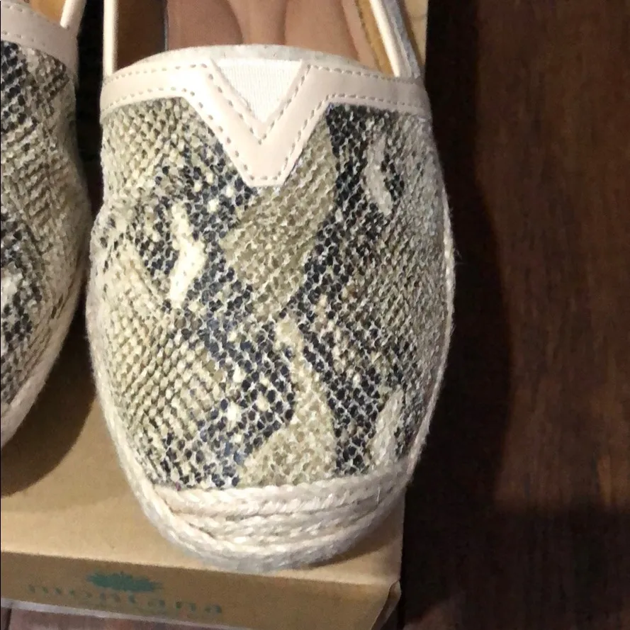 Montana Soto Snake Embossed slip on espadrille Size 9 - Image 3