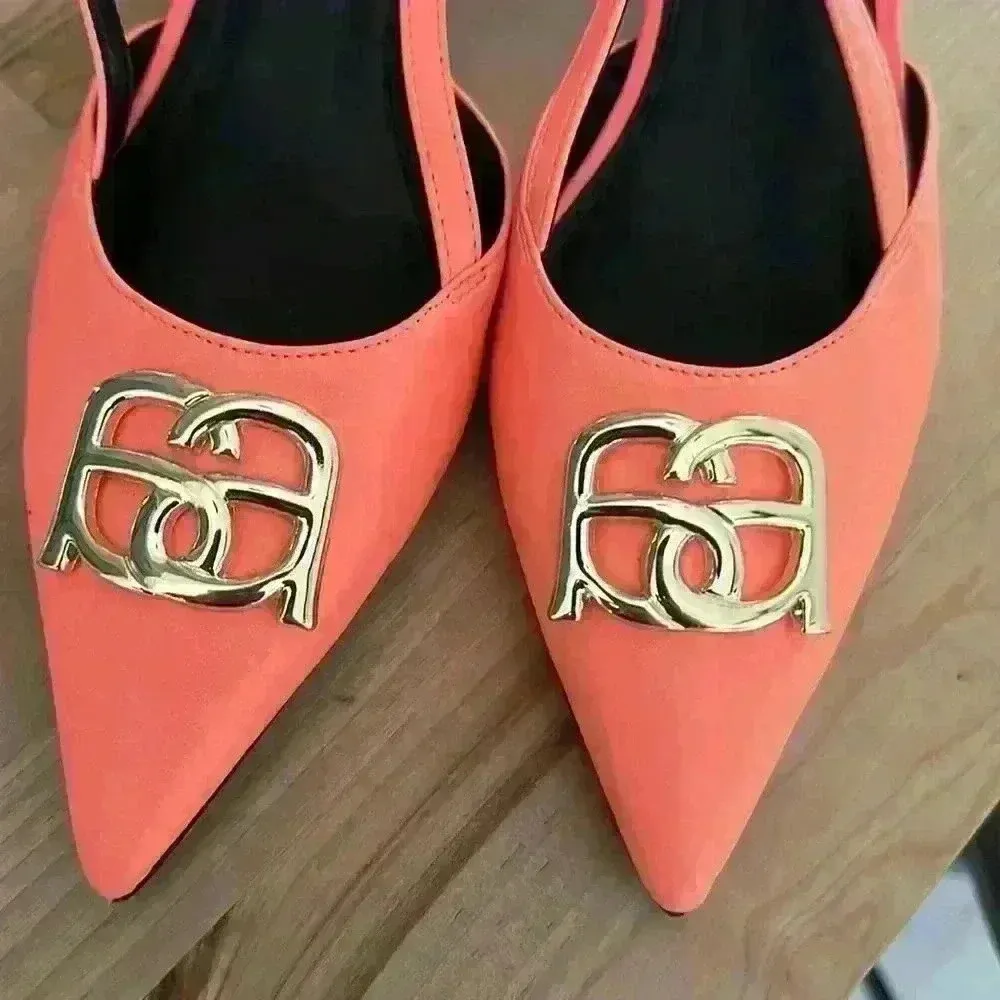 Sherwood women's trim detail mid heeled shoes size 6 - Image 10