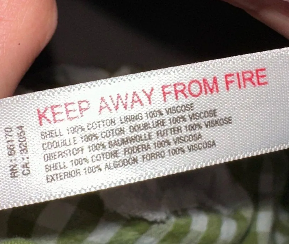 Free People Robin Green/White Gingham Mini Dress size small - Image 5