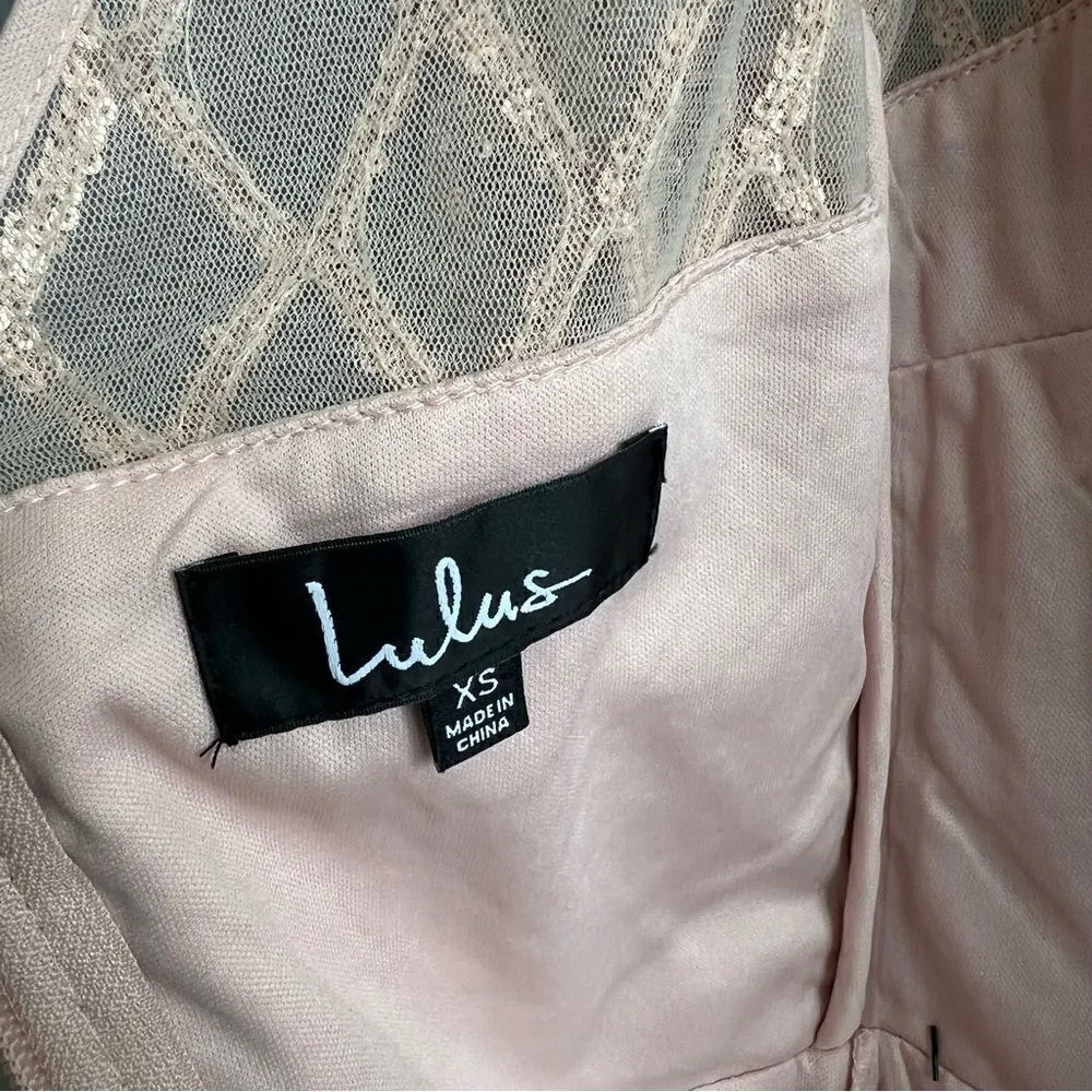 Lulu’s NWT Party Favor Rose Gold Sequin Bodycon Dress Champagne Cocktail Dress - Image 11