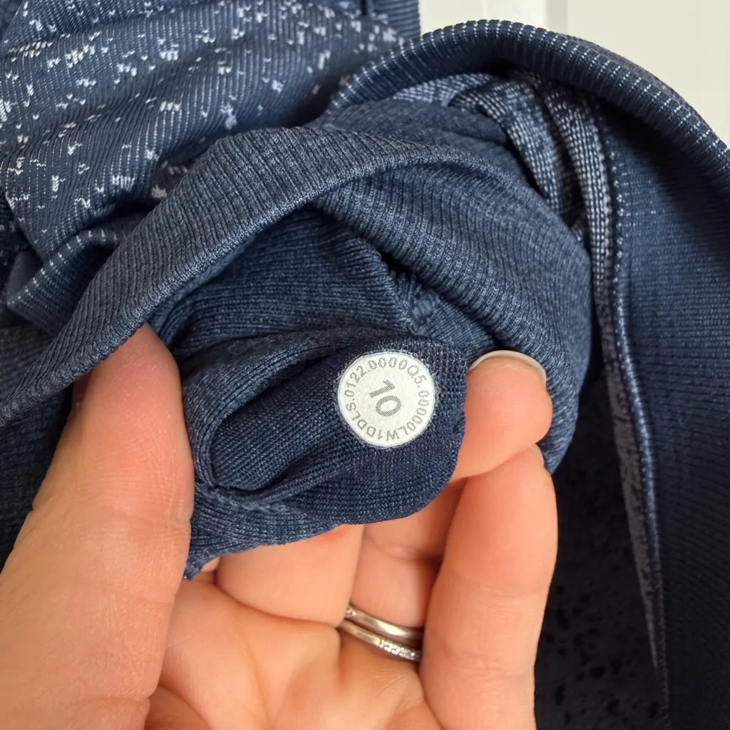 Lululemon Ebb to Street Cropped Tank Distorted Noise Mineral Blue Pastel Blue 10 - Image 4