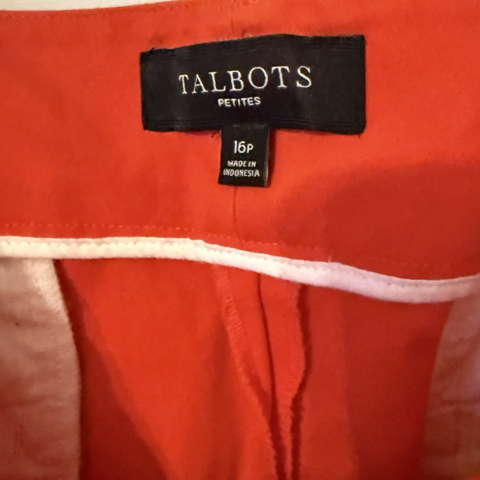 Talbots Scarlet Red Bootcut Slacks Women’s Work Office Professional Pants 16P - Image 7