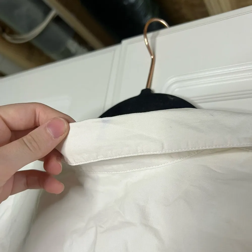 Arket Regular Fit Cotton Poplin Button Down White Size M - Image 10