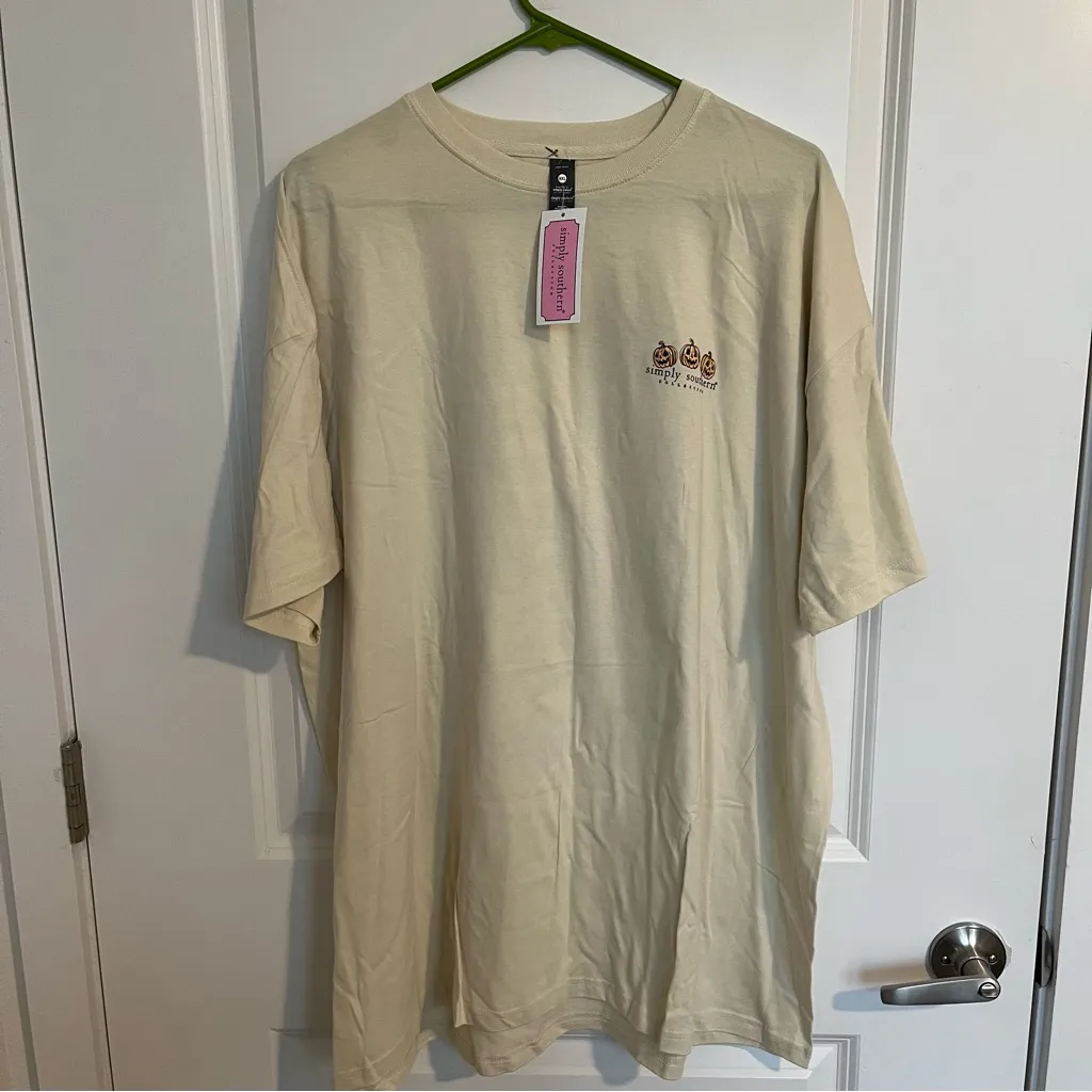 NWT Simply Southern Short Sleeve T-Shirt Size XXL Halloween Doodle Dog Spooky - Image 3