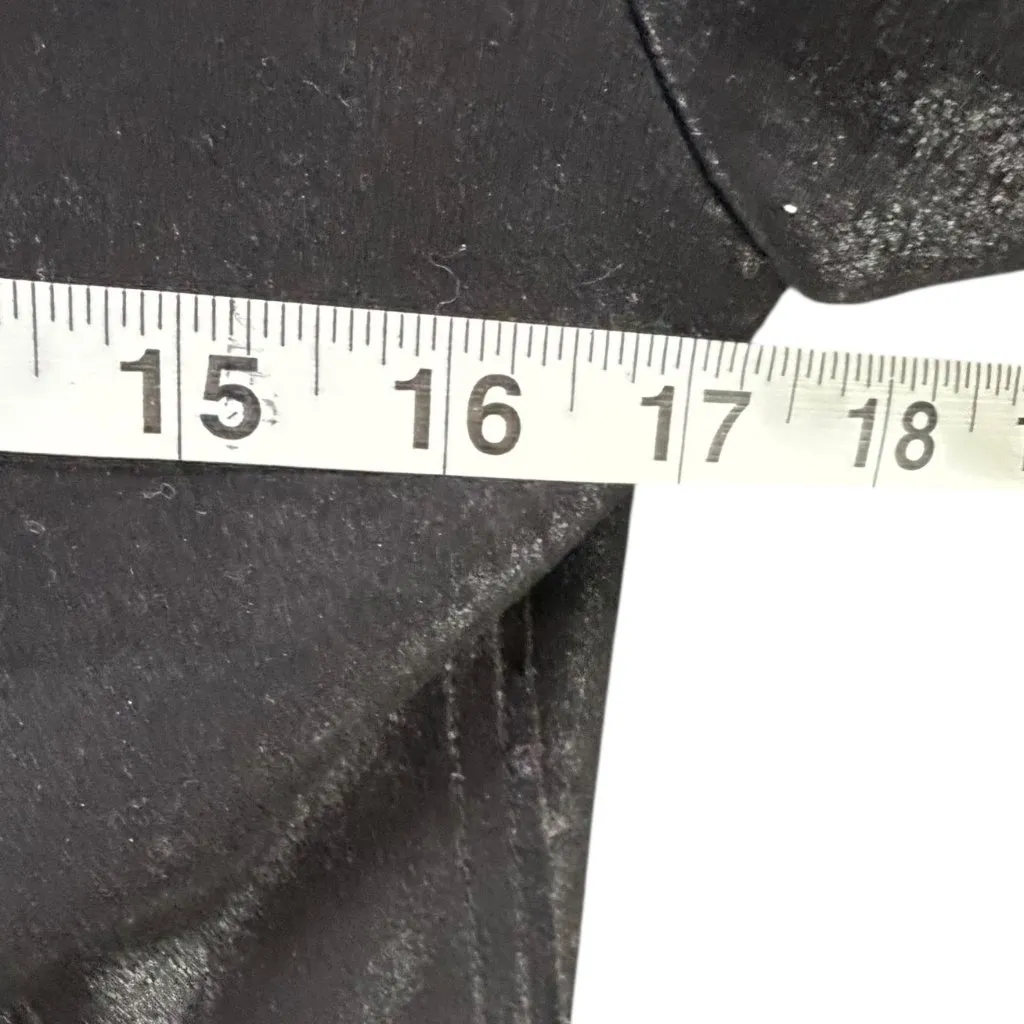 Evereve Marren Moto Jacket Womens Small Black Faux Leather Biker Minimalist Chic - Image 8