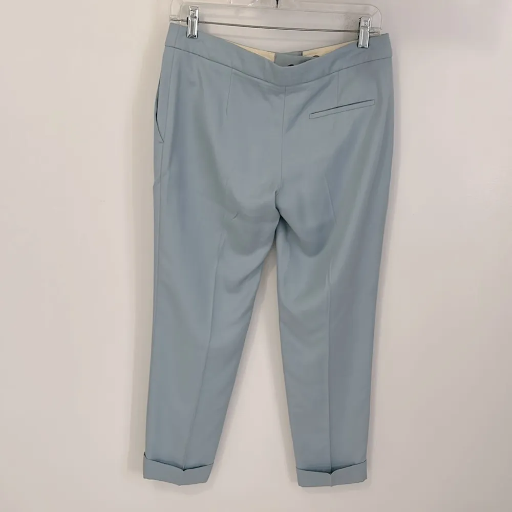 Stella McCartney Light Blue Cuffed Ankle Trousers - Image 2