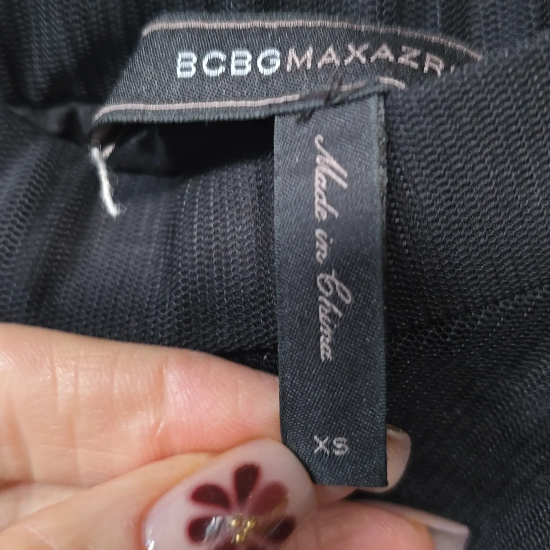 BCBGMaxazria Alegra Bias Tiered black tiered mesh mini skirt XS - Image 4