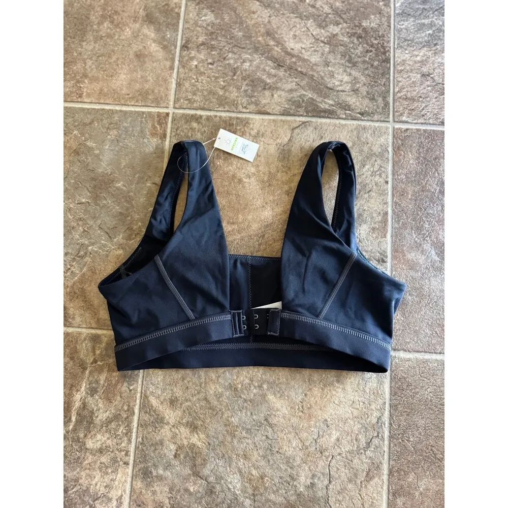 Aerie Goals Sweat Sports Bra Black Size Medium - Image 4
