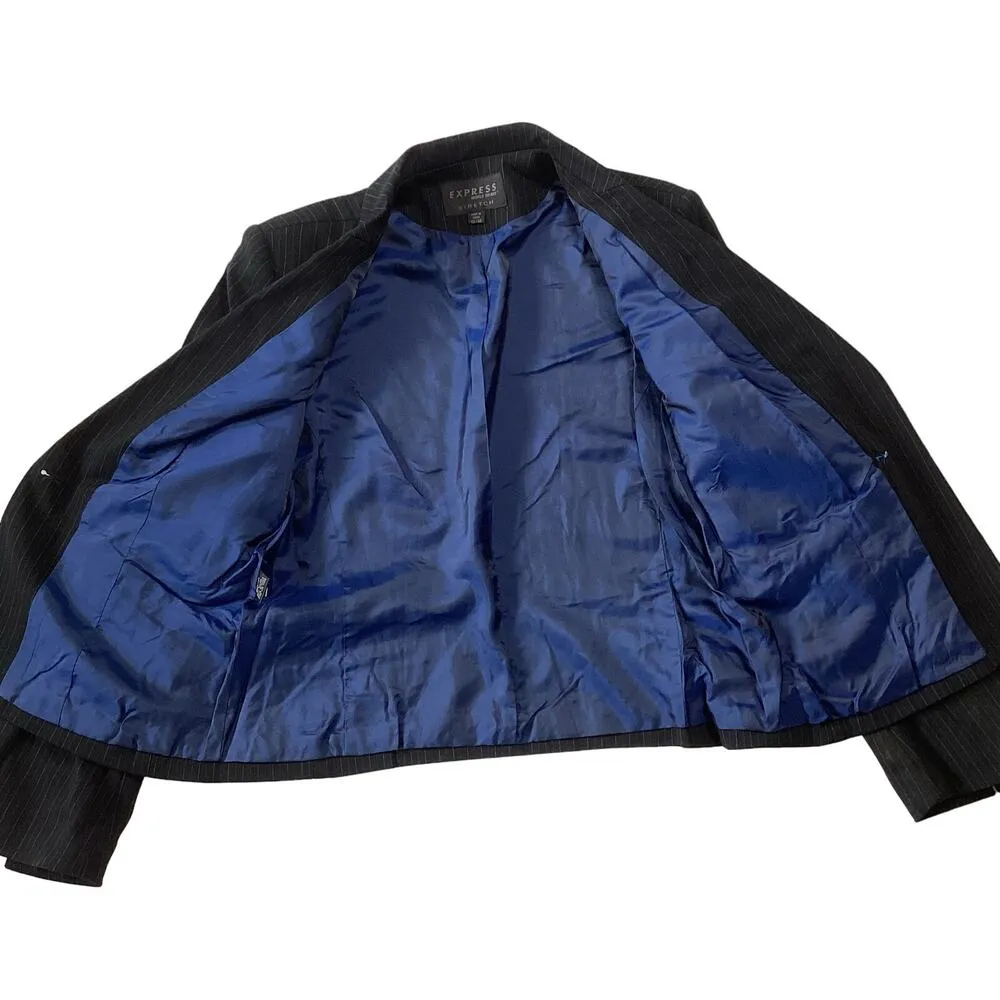 EXPRESS  Pinstripe Stretch Blazer - Image 6